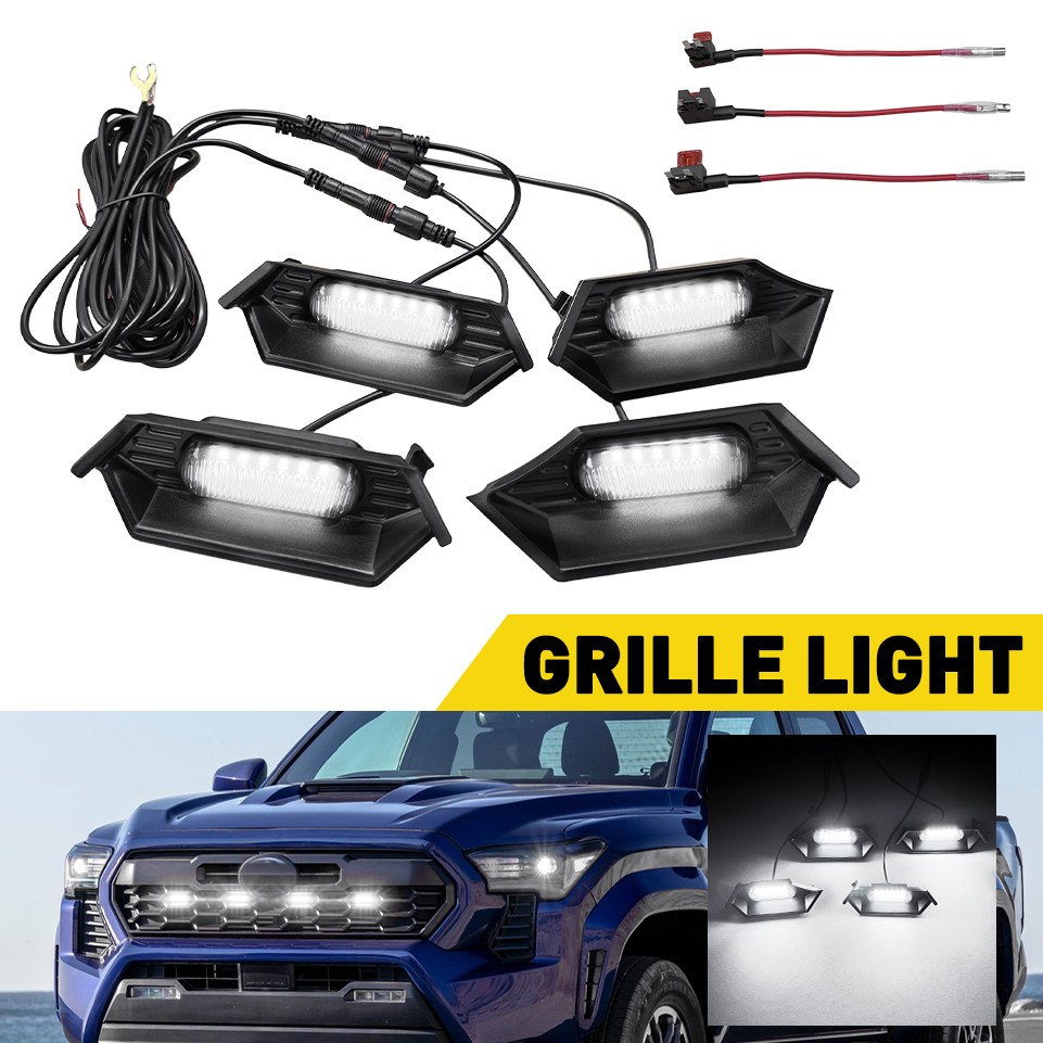 LED Grille Light for 2024 2025 Toyota Tacoma TR D Off Road/Sport Accessories