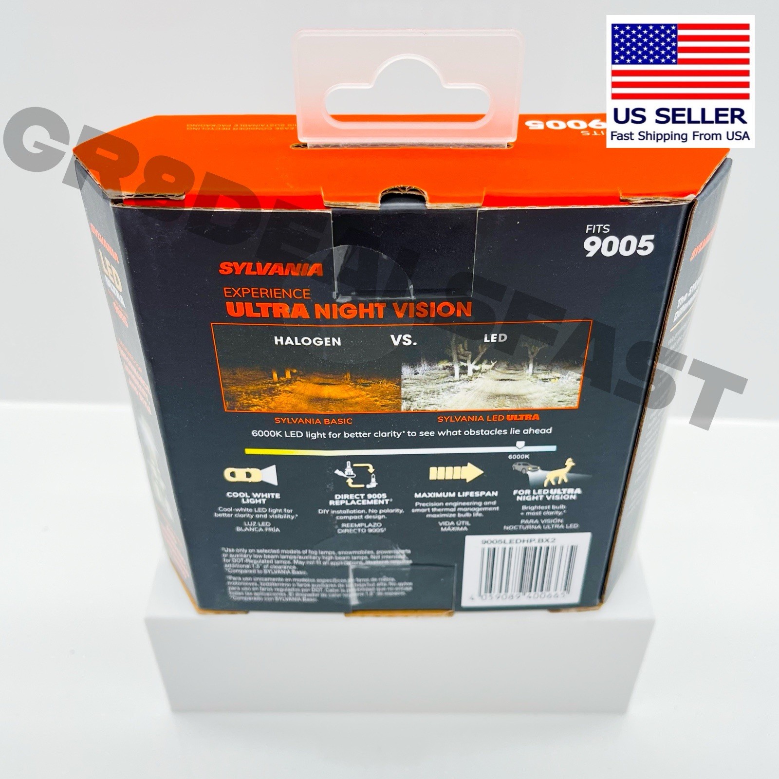 SYLVANIA 9005 LED Headlight Bulbs ULTRA Bright Brand New Car Truck Light Stock