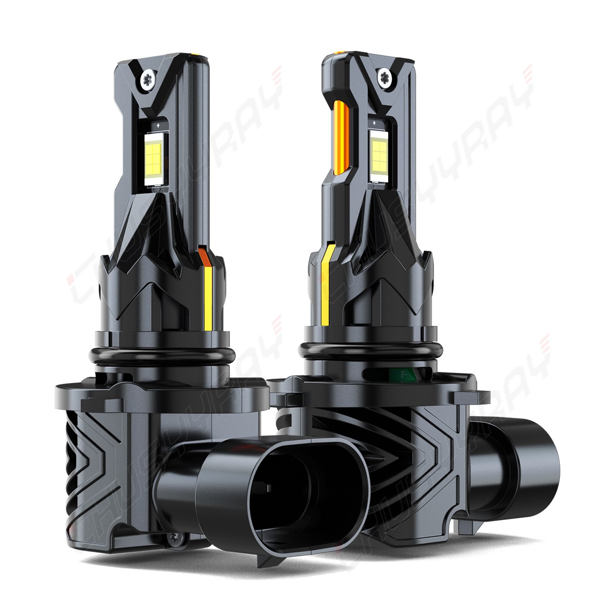 4x 9005+9006 Combo LED Headlight High Low Beam Bulbs 6000K Cool White