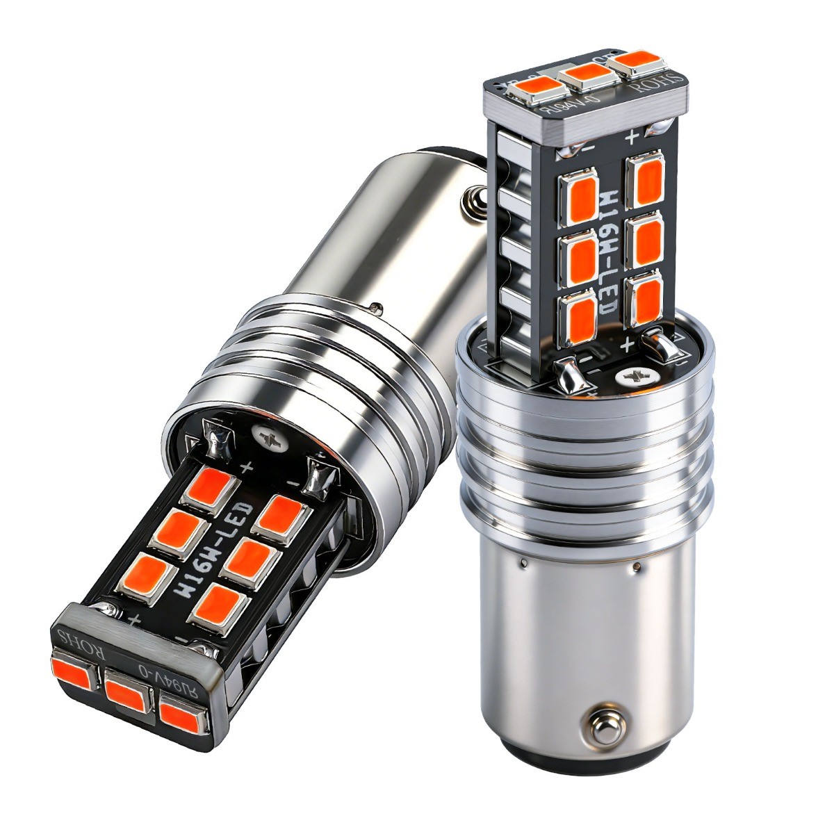 2PCS 1157LED Brake Stop Tail Parking Light Safety Warning Light 6000K Bright Red