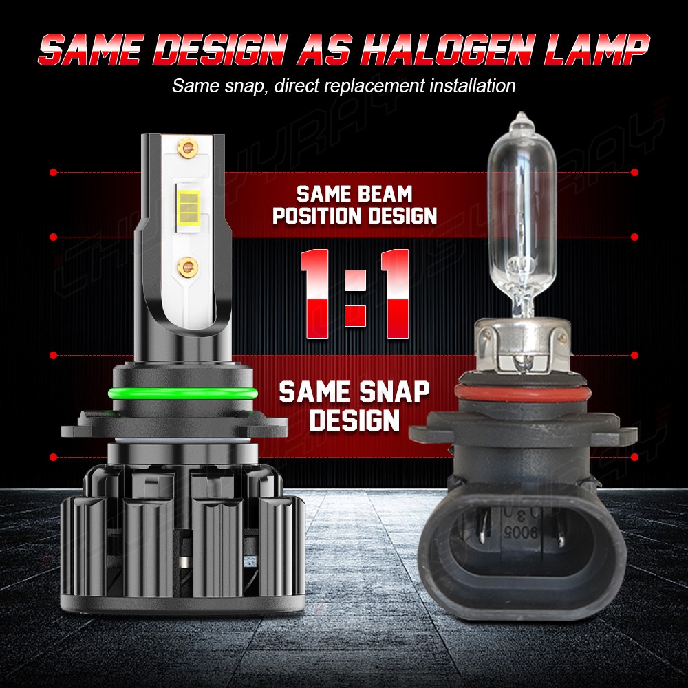 Chusyyray 80W 9006 HB4 LED Headlight Bulbs Low Beam Kits 6000K 8000LM Z3 Series