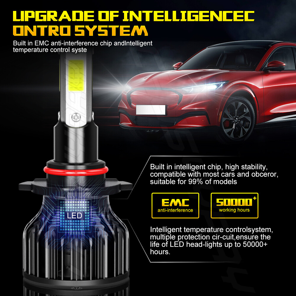 FIT Dodge Durango 2014-2015 9012+H11 Headlight + Fog Light Combo 4x Bulbs 160W