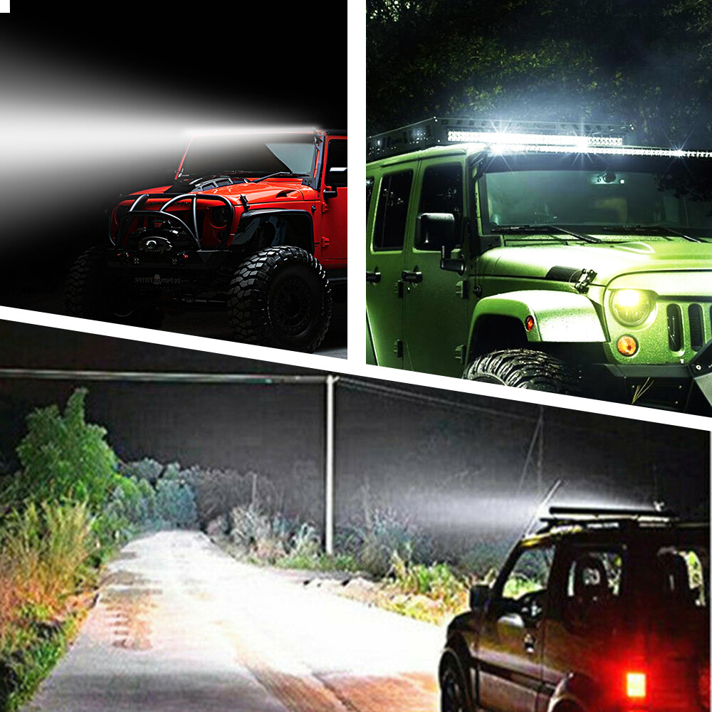 720W 30-31″ LED Light Bar w/ Lower Bumper Bracket Wiring For 03-18 RAM 2500 3500
