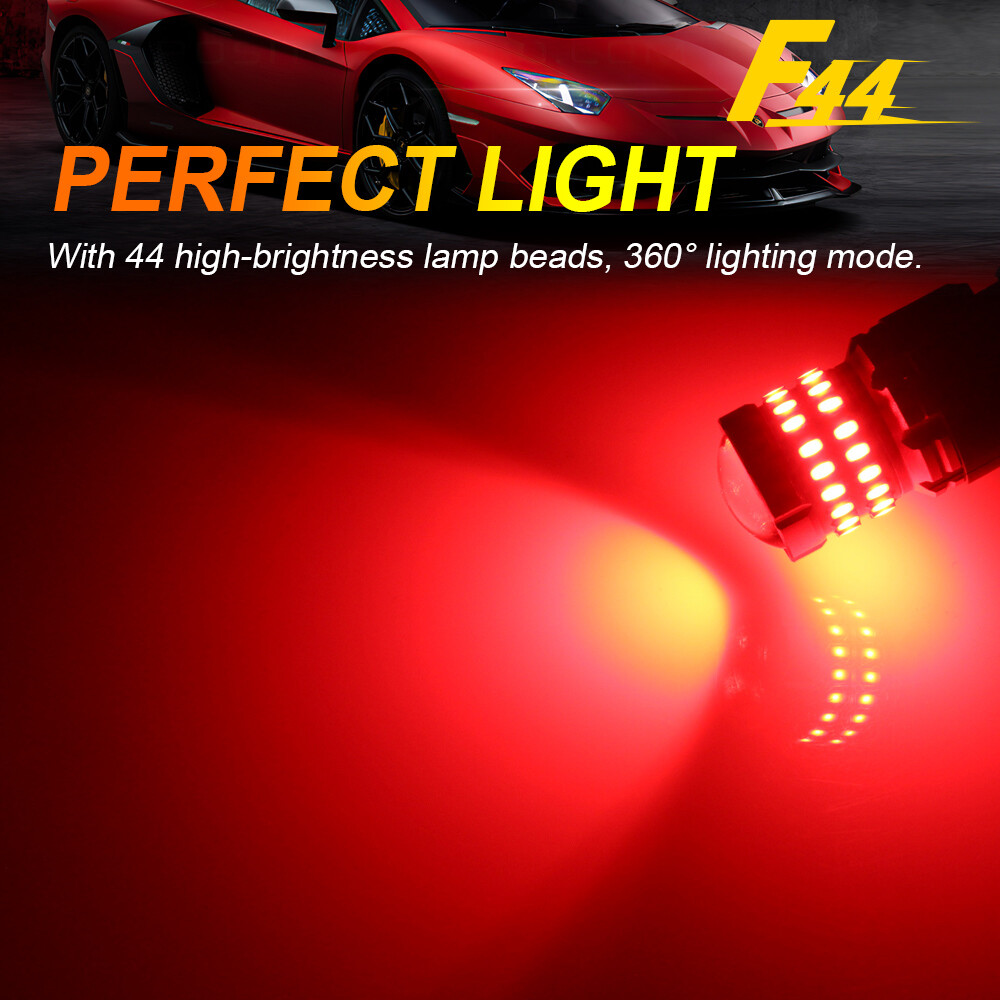 1156 7506 Red Strobe Flash Blinking LED Brake Tail Stop / Reverse Backup Light