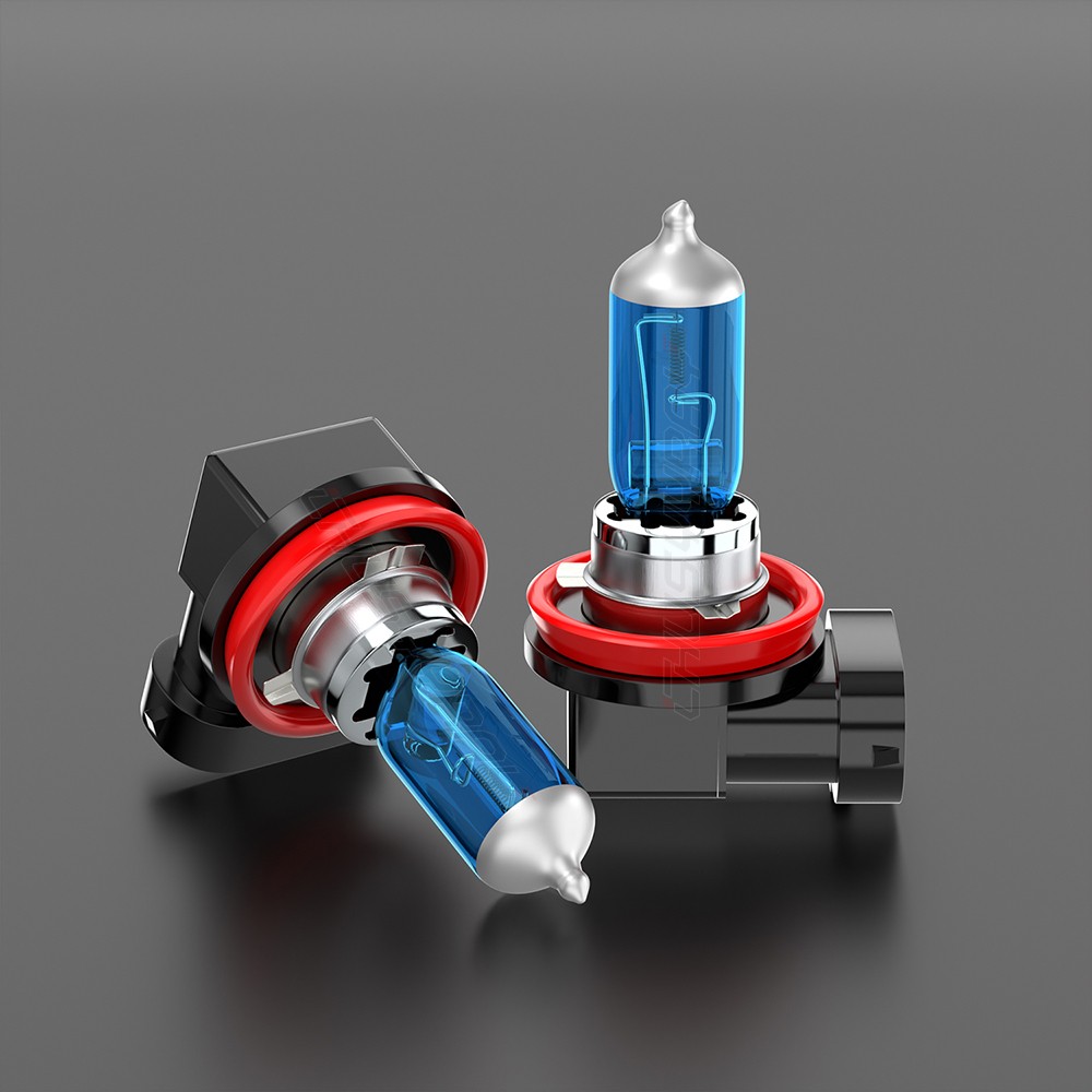 H9 100w Halogen Xenon Headlight Replacement 2x Light Bulb Lamp 4200K Warm white