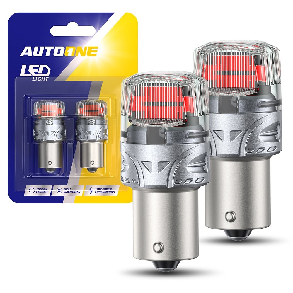 2x 1156 LED Tail Brake Stop Reverse Parking Turn Signal Light Bulb White 1000LM