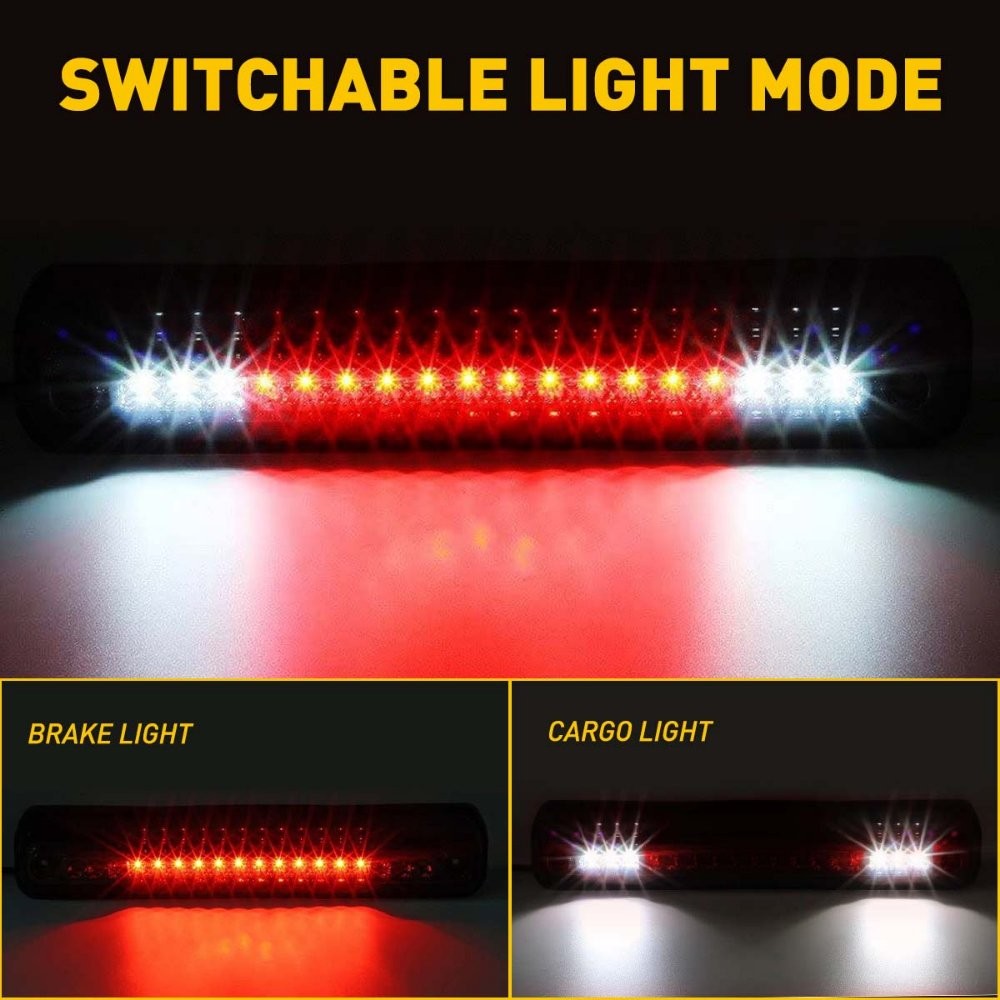 Clear Third LED Brake 3RD Light Cargo 1988-1998 1-10X For Silverado Chevy 1500