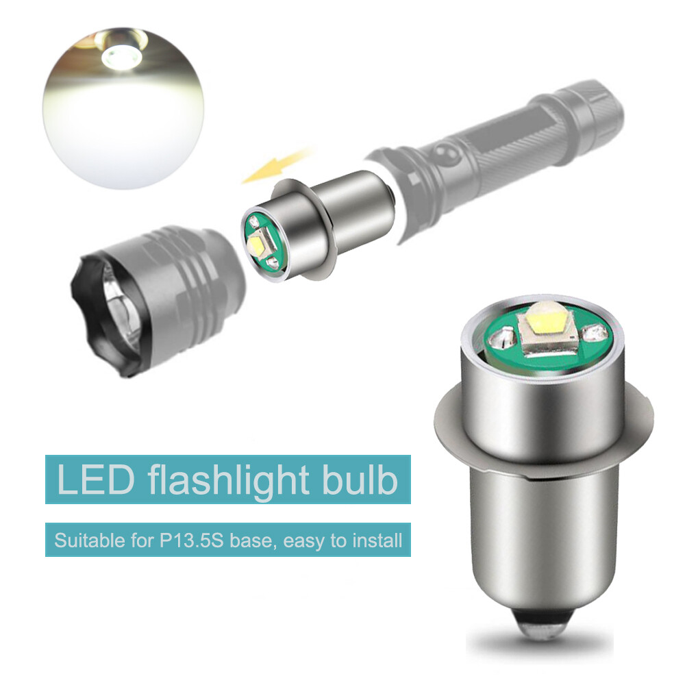 2x P13.5S LED BULB 3W For Maglite 3V 4.5V 6V 9V 12V 18V DC TORCH FLASHLIGHT Lamp