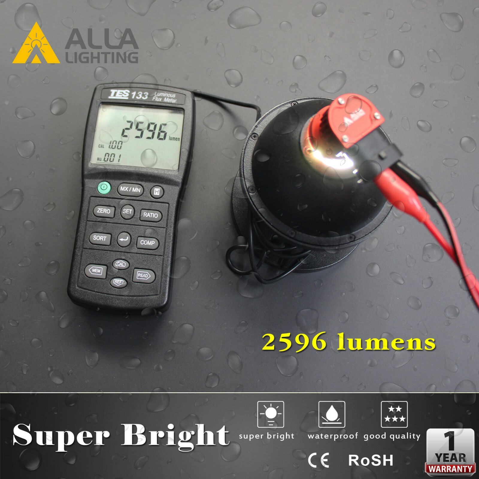 Alla Lighting Super Bright 5,200LM 6000K LED 9006 Fog Light Bulb Driving Lamp