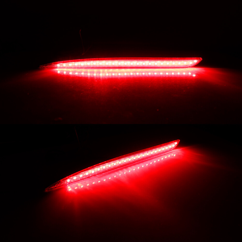 Smoke Lens Bumper Reflector Tail Brake Rear Fog Light For 2015-2022 Chrysler 300