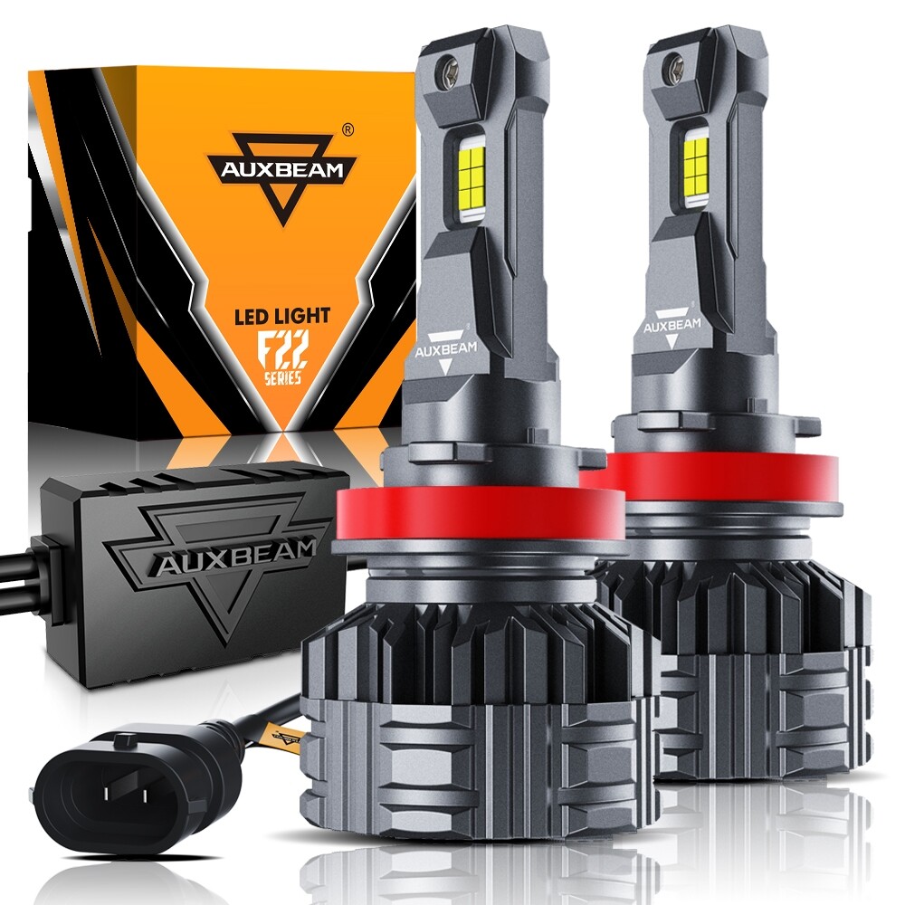 AUXBEAM H11 110W LED Headlight Bulbs Conversion Kit Low Beam 6500K Bright White