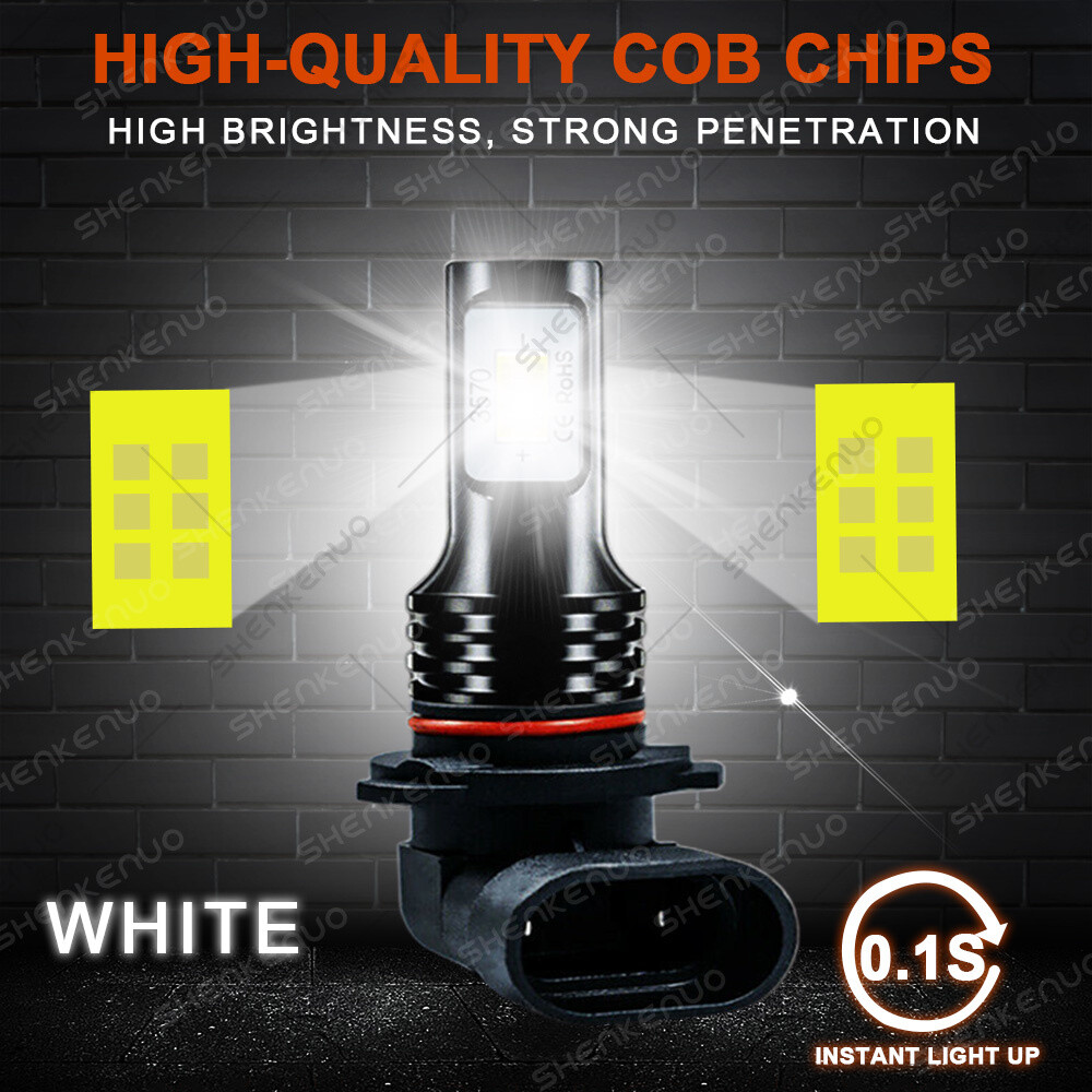 For BMW 525i 530i 540i 535i 6X 9005+9006+9006 LED Headlights Fog Light Bulbs HKB