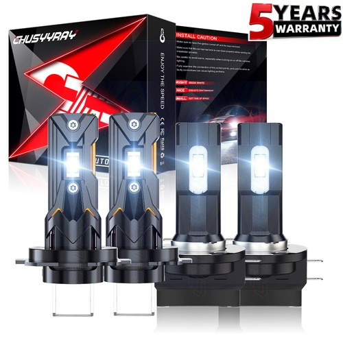 4PCS H7 H11B LED Headlights High Low Beam White Bulbs 6000K