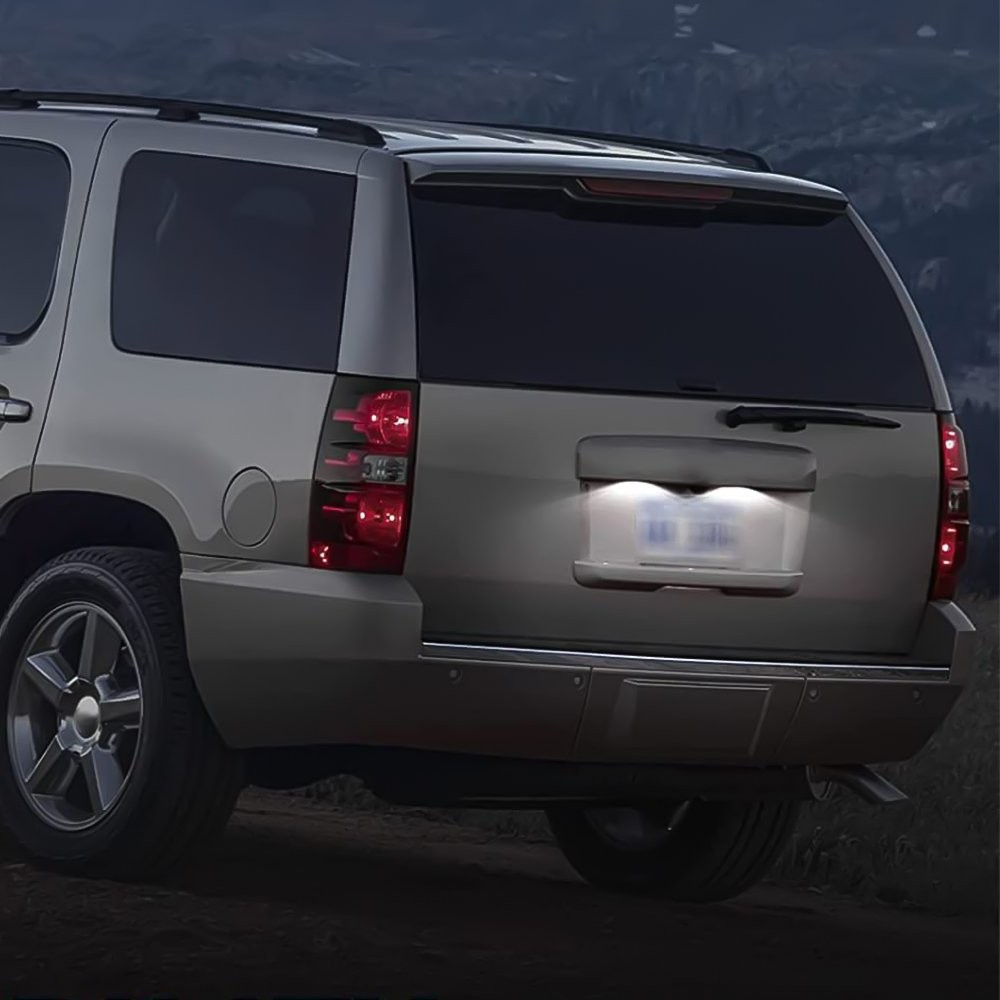 2x LED License Tag Plate Light For 2007-2014 Suburban Tahoe YUSon Escalade 6000K