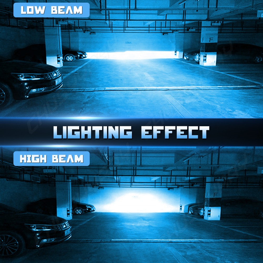 4X Mini Combo 9005+H11 LED Headlight Kit High Low Beam Bulbs ICE BLUE 8000K