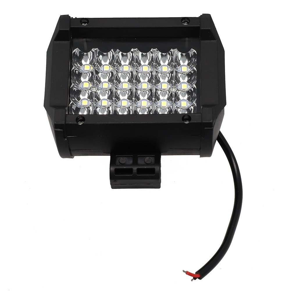 Black Aviation Aluminum LED Work Light for Trucks Boats and Motorcycles 72W