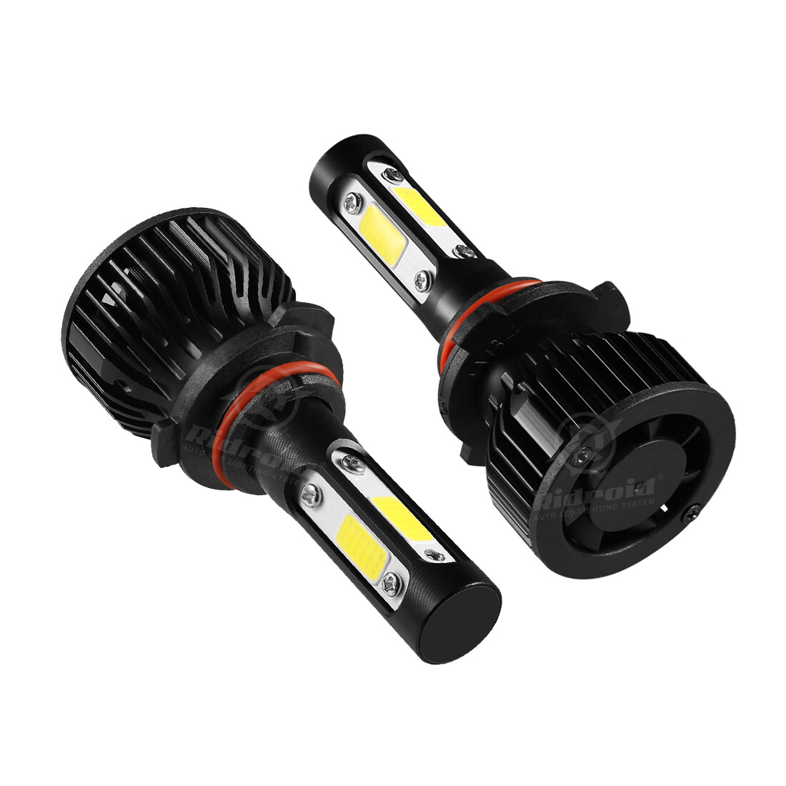 Pair 4-Sides 9006 HB4 2400W 360000LM LED Headlights Kit Hi/Low Power Bulbs 6000K