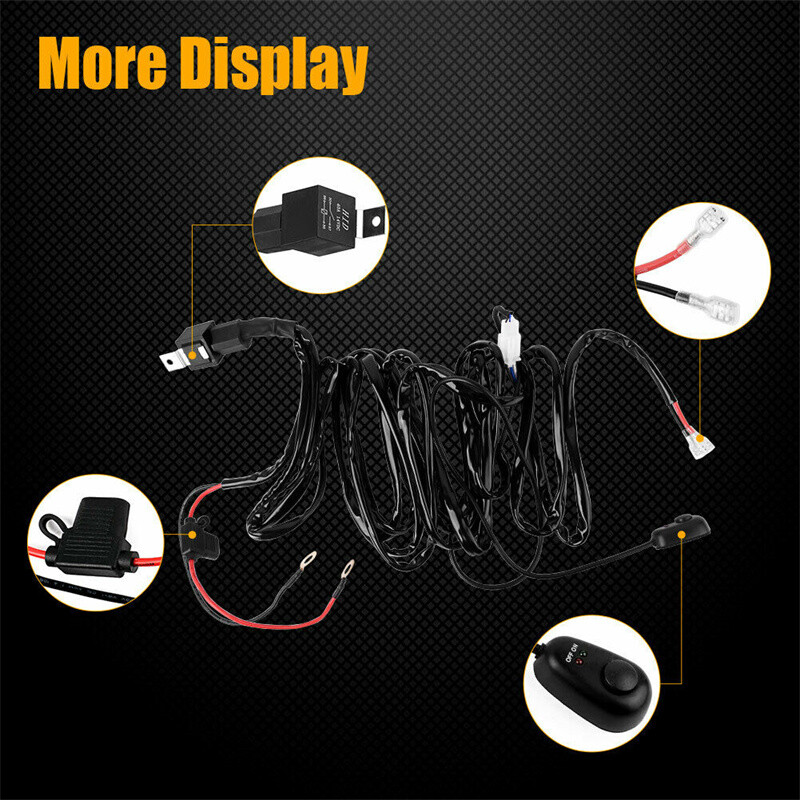 For Toyota Pickup Truck H4 LED Headlight Brightness Intensifier Wiring Harness