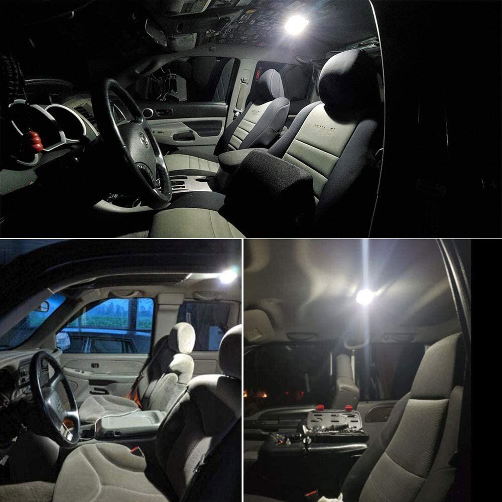 100pcs 194 LED Light Bulb 6000K White 168 2825 W5W T10 Wedge 18-SMD Car Dome Map