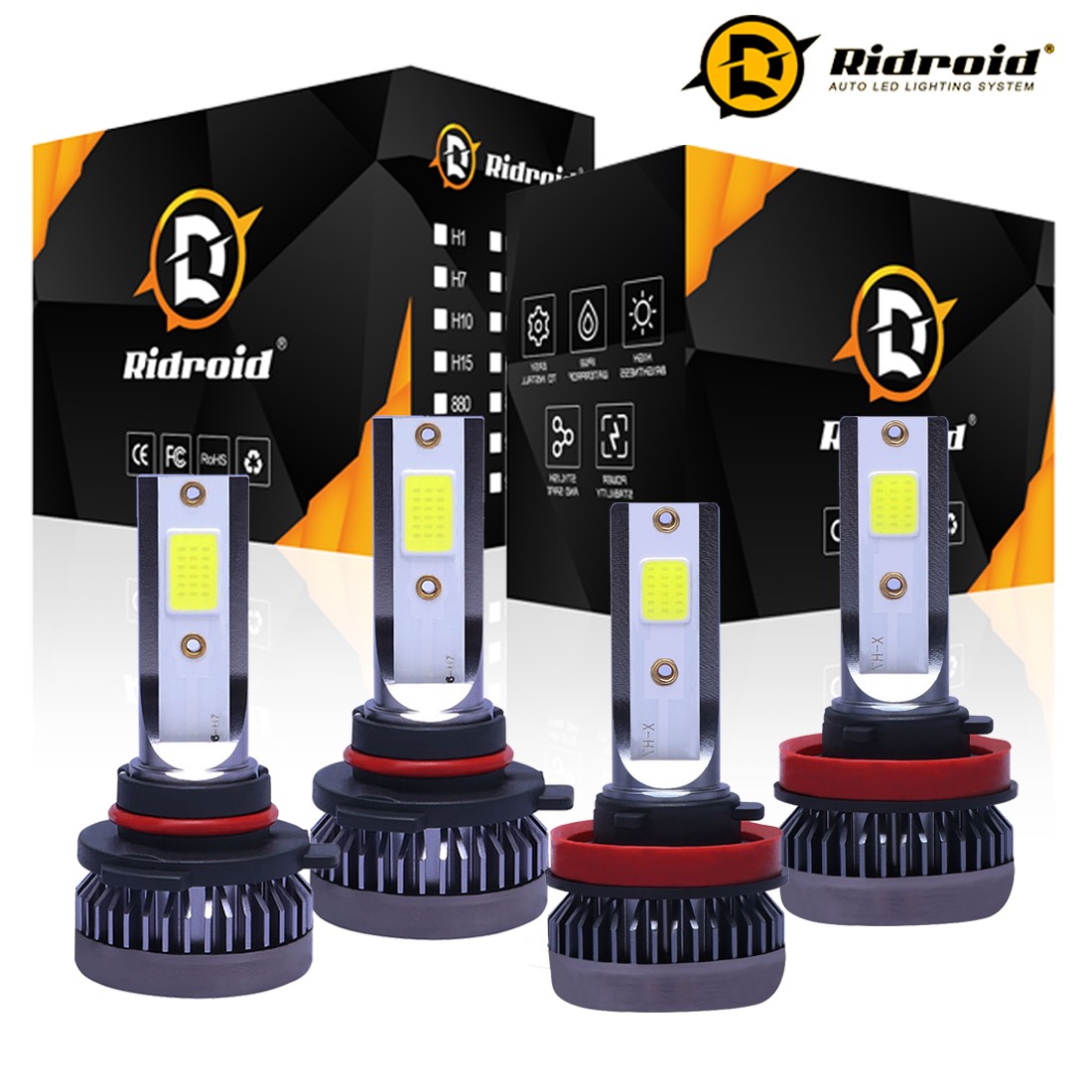 Combo 9005+H11 LED Headlight Super Bright Bulbs Kit White 720000LM High/Low Beam