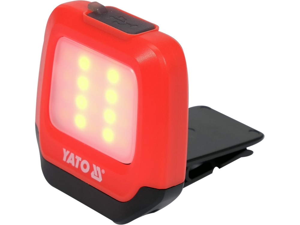 Yato LED Headlamp 2In1 SMD LED 200Lm + 3.7V 500Mah YT-08598