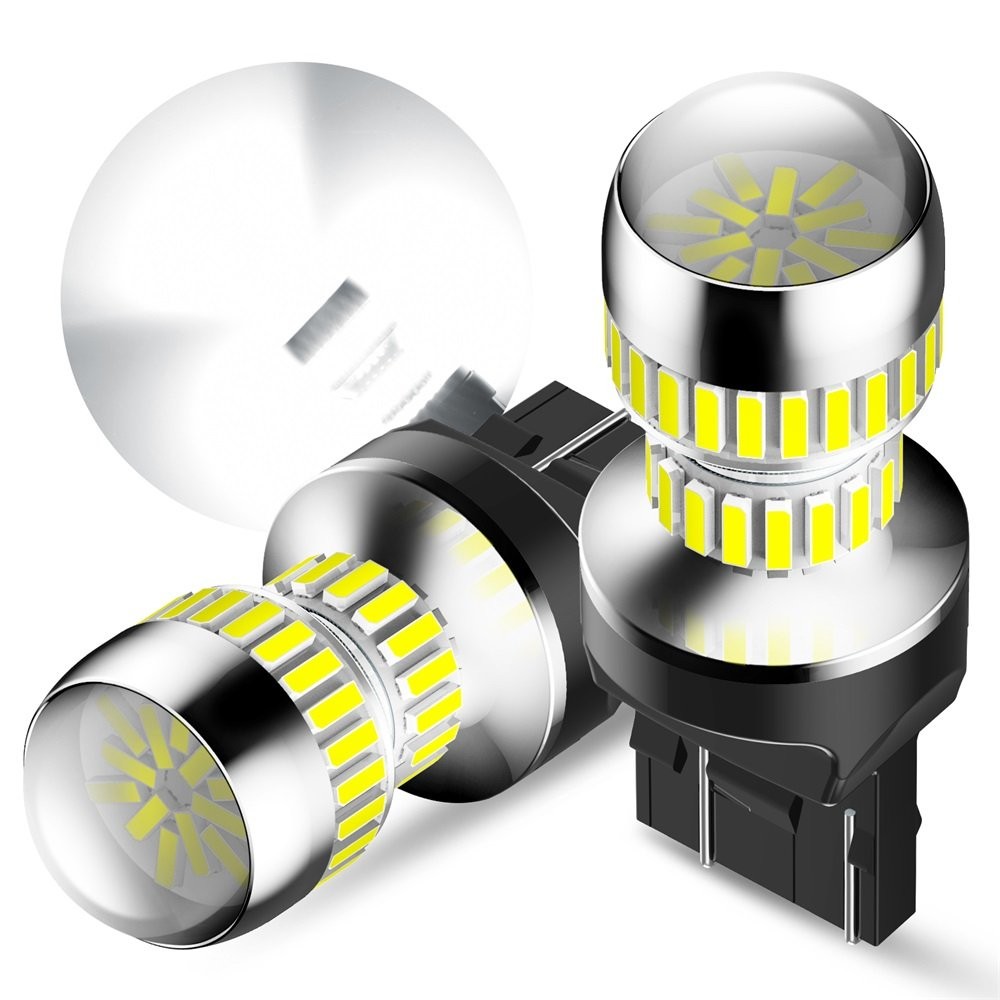 7443 7440 LED TURN SIGNAL LIGHT BULBS ANTI HYPER FLASH SUPER BRIGHT WHITE 2/10x