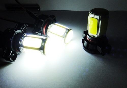 Pair Xenon White H16 5202 9009 PSX24W COB LED Fit DRL Fog Driving Light Bulbs