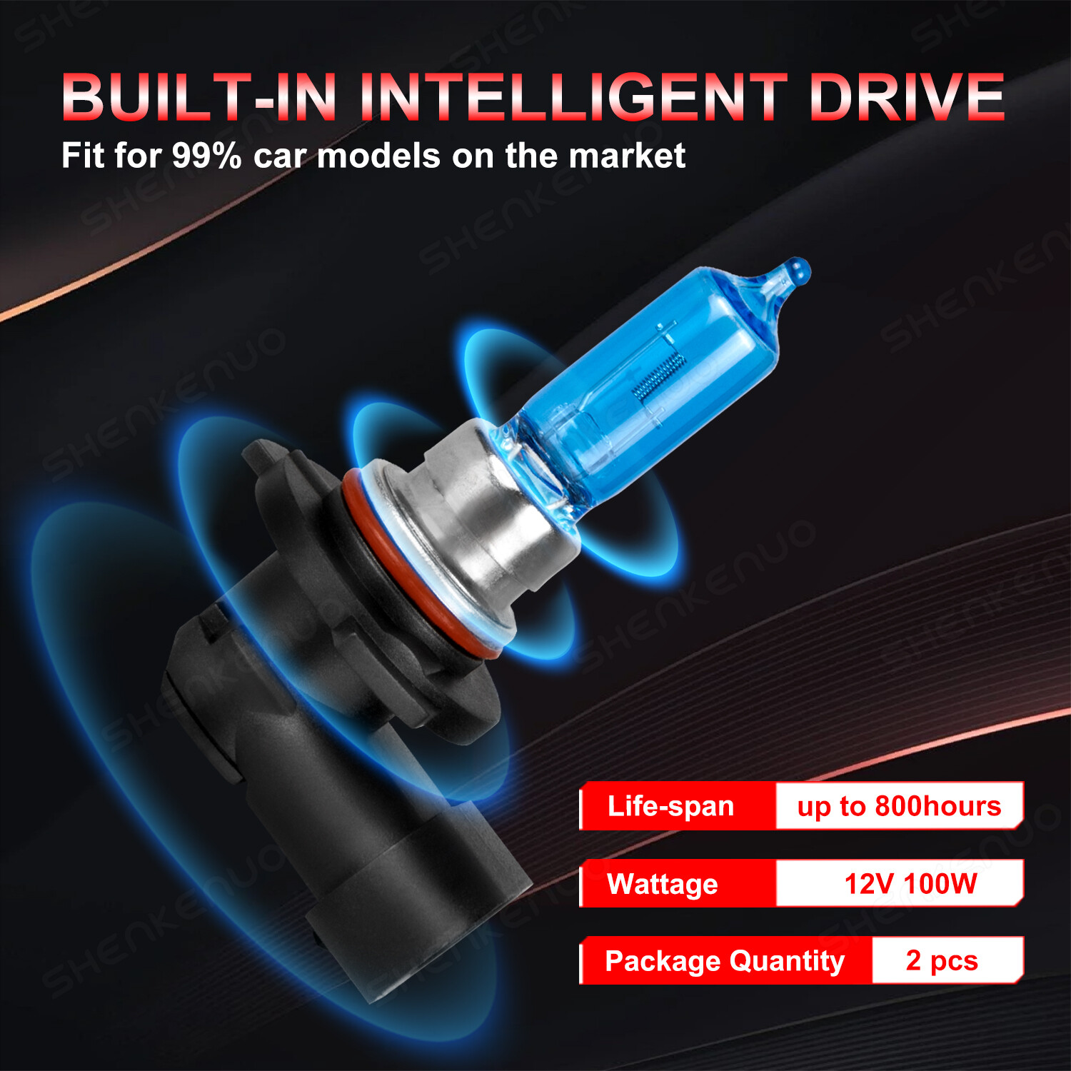 9005/HB3 H11 9145 Halogen Combo Headlight High Low Beam Bulbs Fog Light Kit 6Pcs