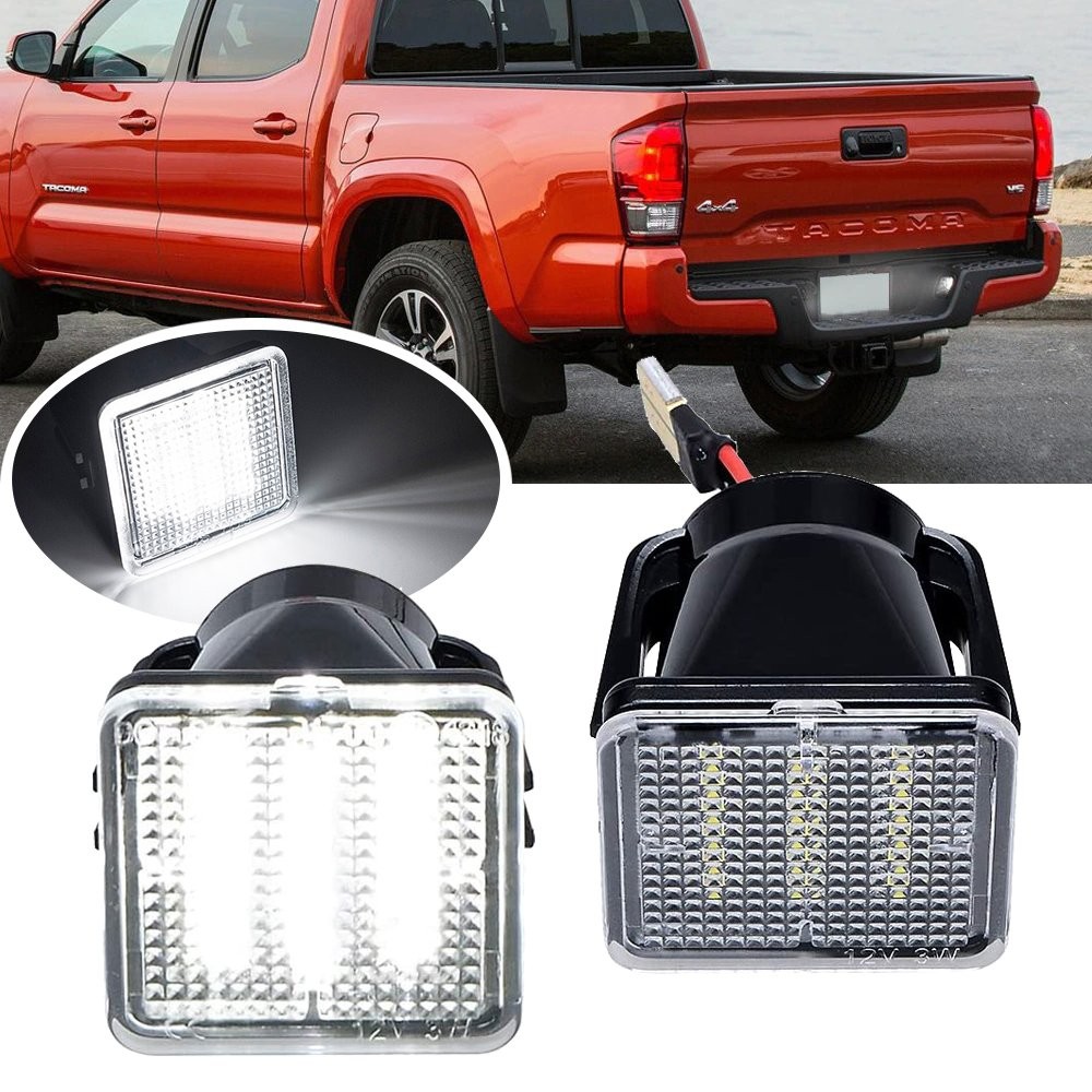 For TOYOTA Tacoma 2016-2021 2x LED White License Plate Light