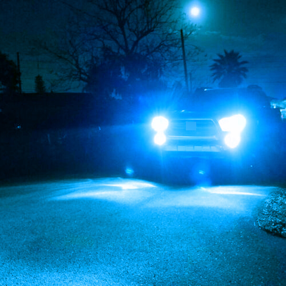 For 2004-2012 car Colorado LED Headlight High Low Fog Light Bulbs 8000K blue