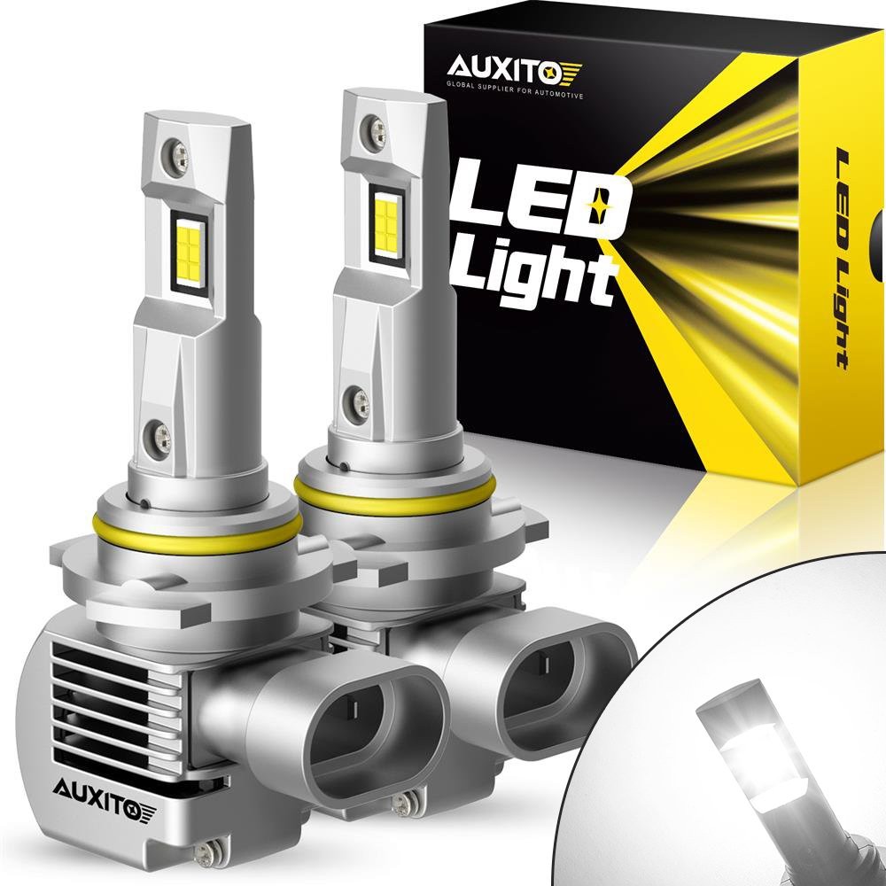 2PCS AUXITO 9006 HB4 Bulb LED Headlight Conversion Kit Super White High Low Beam