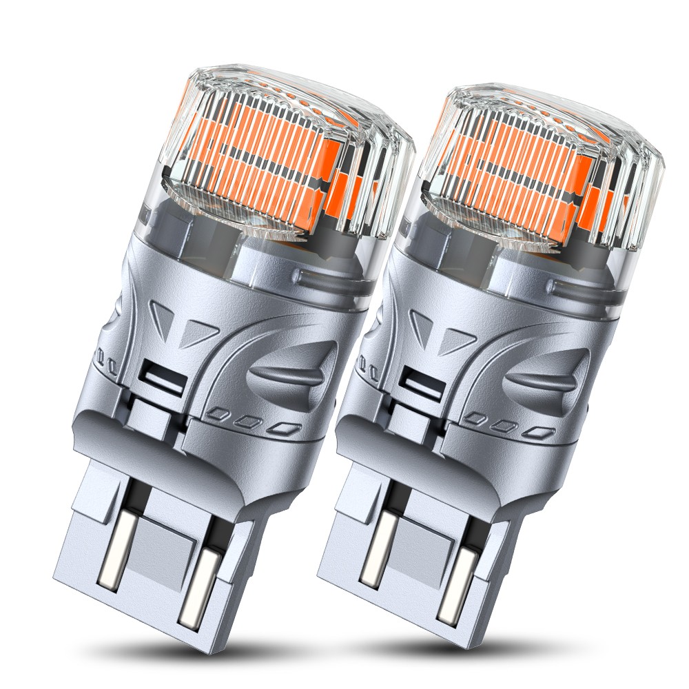 2-20 7443 7440 LED Turn Signal Light Bulbs Golden Yellow 360° Lighting Plug&Play