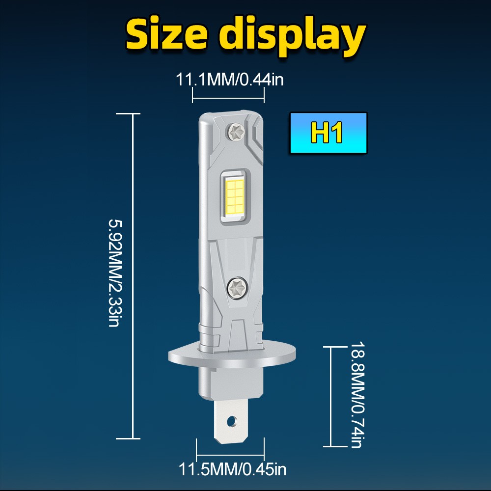 2PCS NEW CSP LED Headlight Bulbs Super power combo For BMW E30 E34 E24 E36 E38