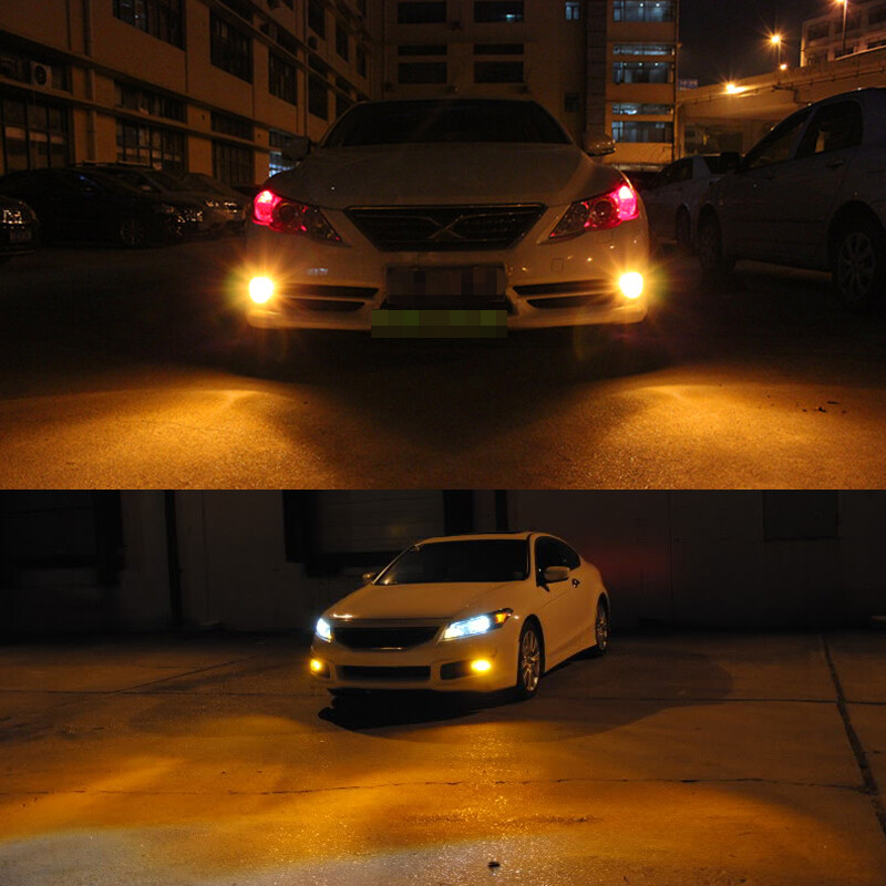 2 Bright Amber 9006 HB4 9012 Car Truck Pickup Fog Lights Driving Lamp LED Bulbs