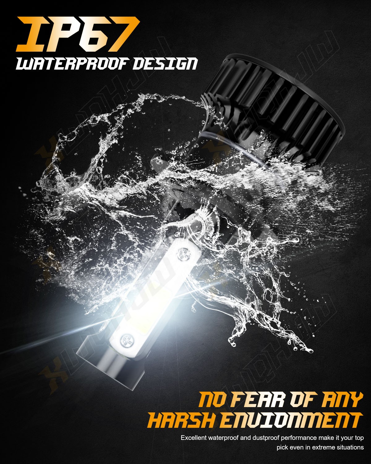 LED Headlight H7 H7 H11 High Low Beam + Fog Light Bulbs Combo KIT Super White