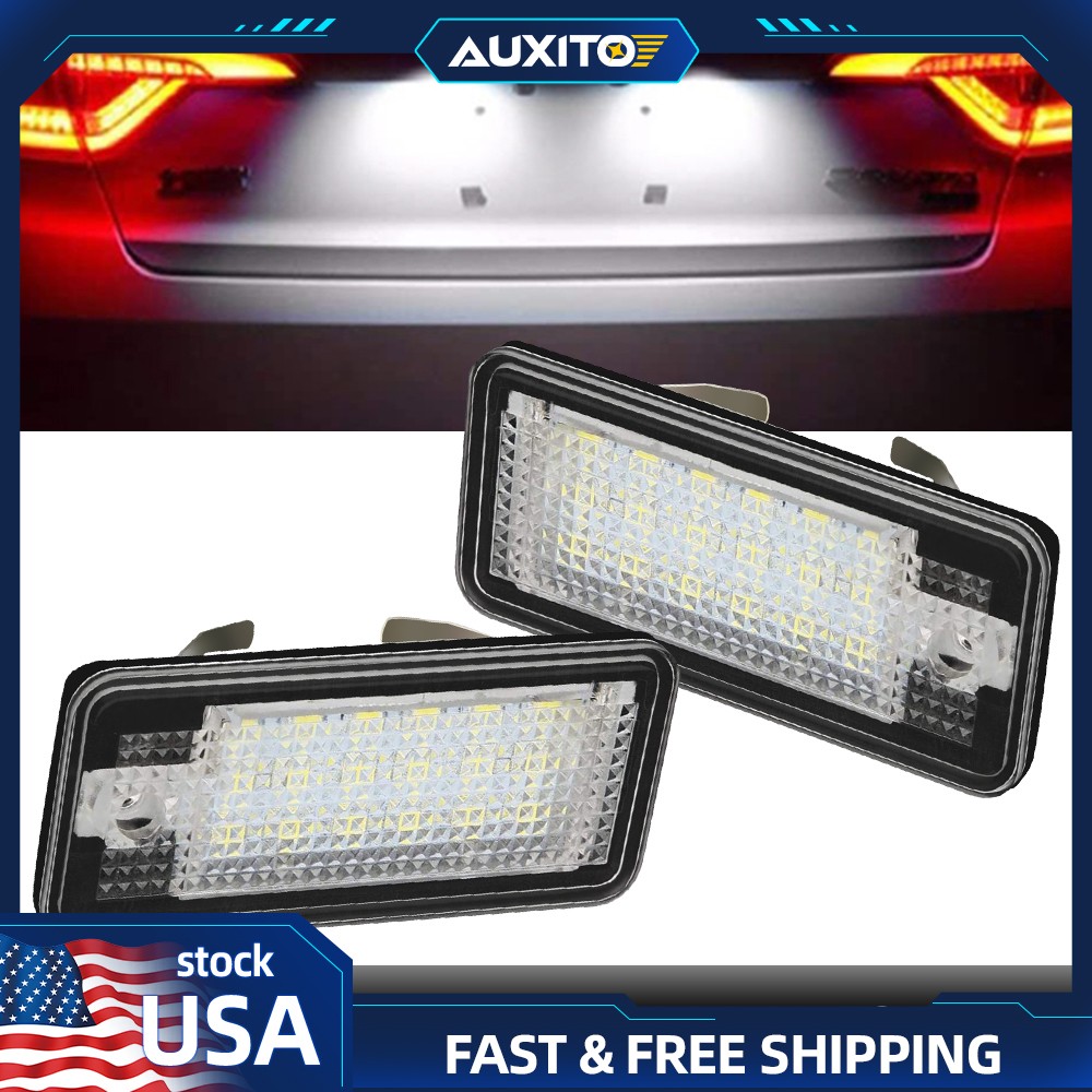 2X CANBUS LED License 800LM Lamp Plate for Audi A4 A3 A6 A8 Q7 B6 8E 4E RS4 RS6