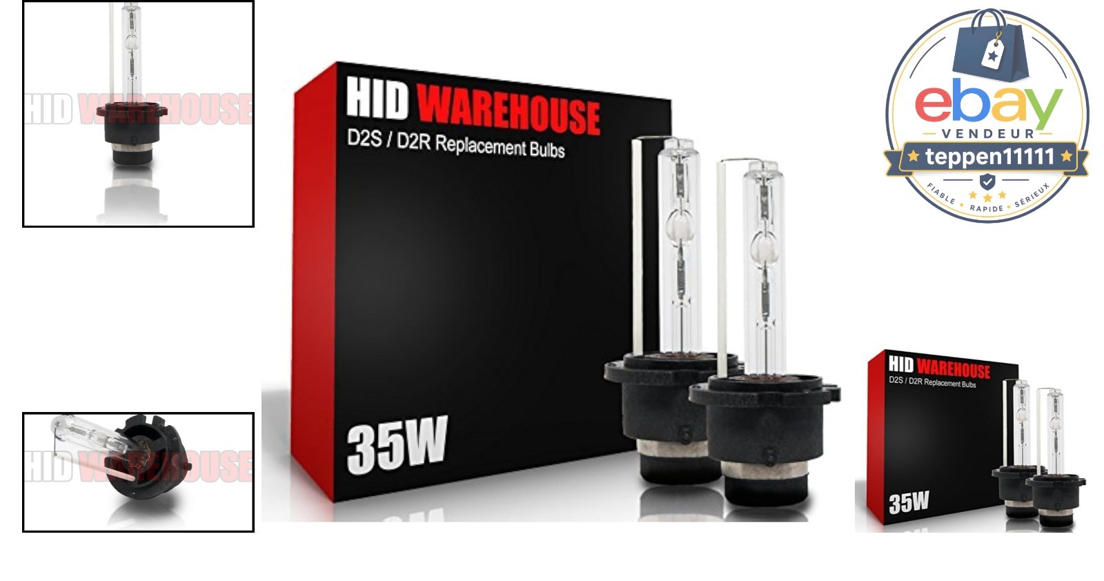 HID Xenon Bulbs D2S D2R D2C 4300K Daylight 1 Pair