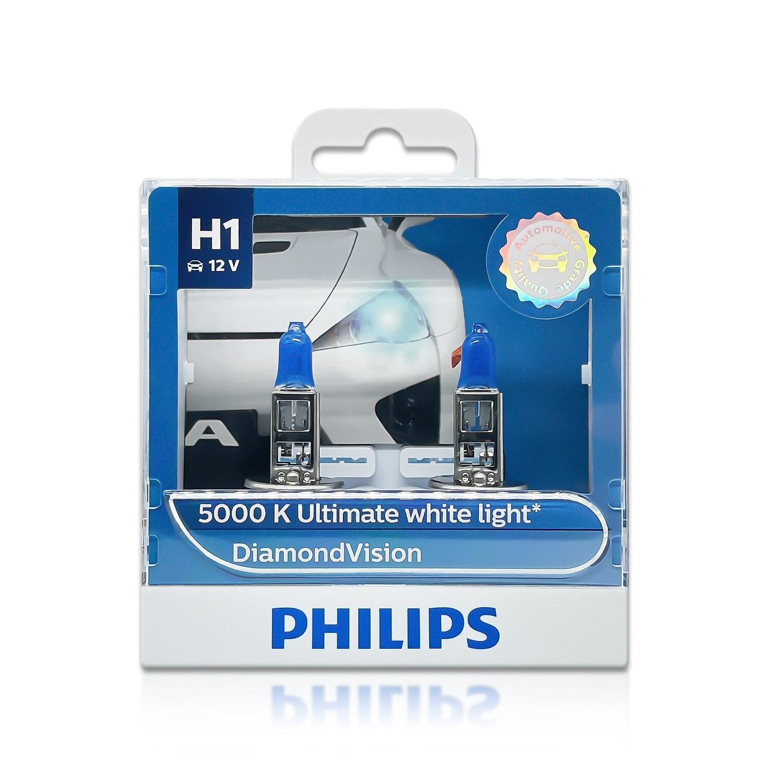 Philips H1 DiamondVision Headlight Halogen Bulbs | 12258DV | Pack of 2