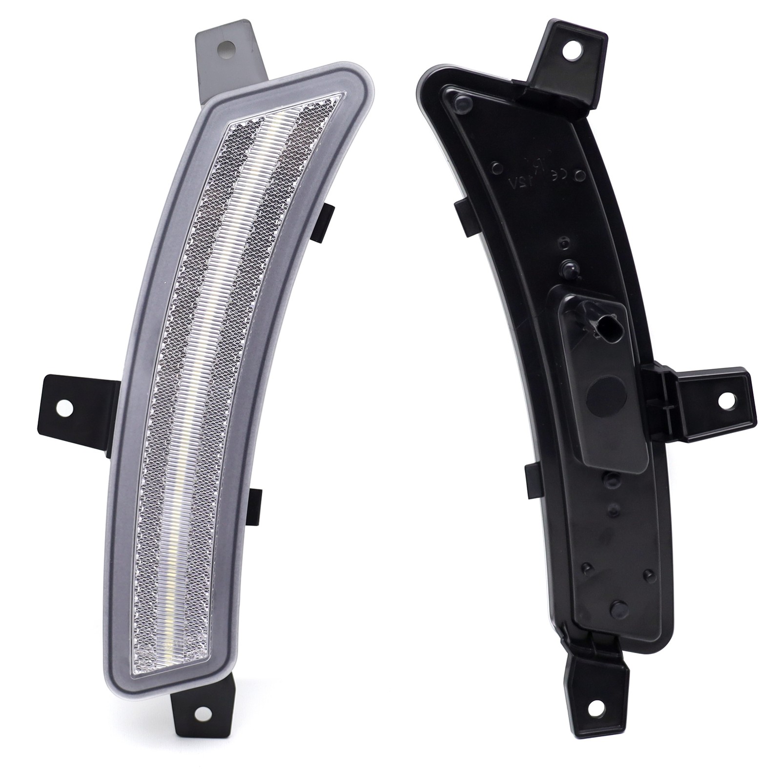 Clear Lens White Full LED Side Marker Lights For 25+ GM Escalade Suburban Yukon