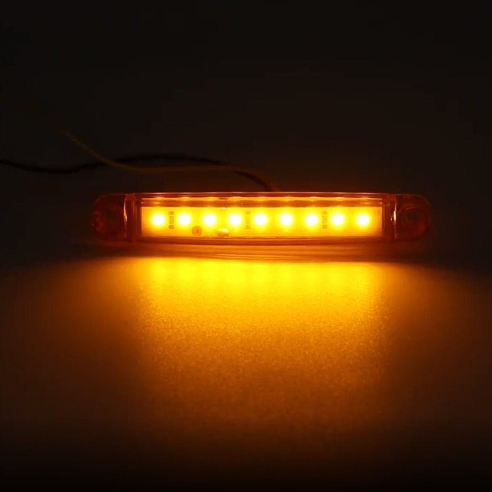 10X Amber LED Side Marker Lights Bullet Clearance Light Truck Trailer Wateproof