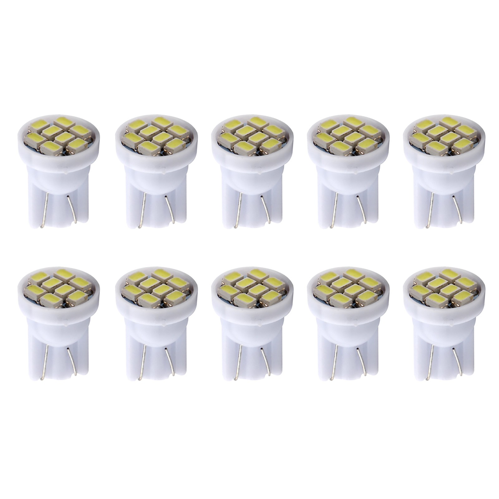 10x 8 SMD White LED Bulb Reading Light license Plate Light Door Edge Light New