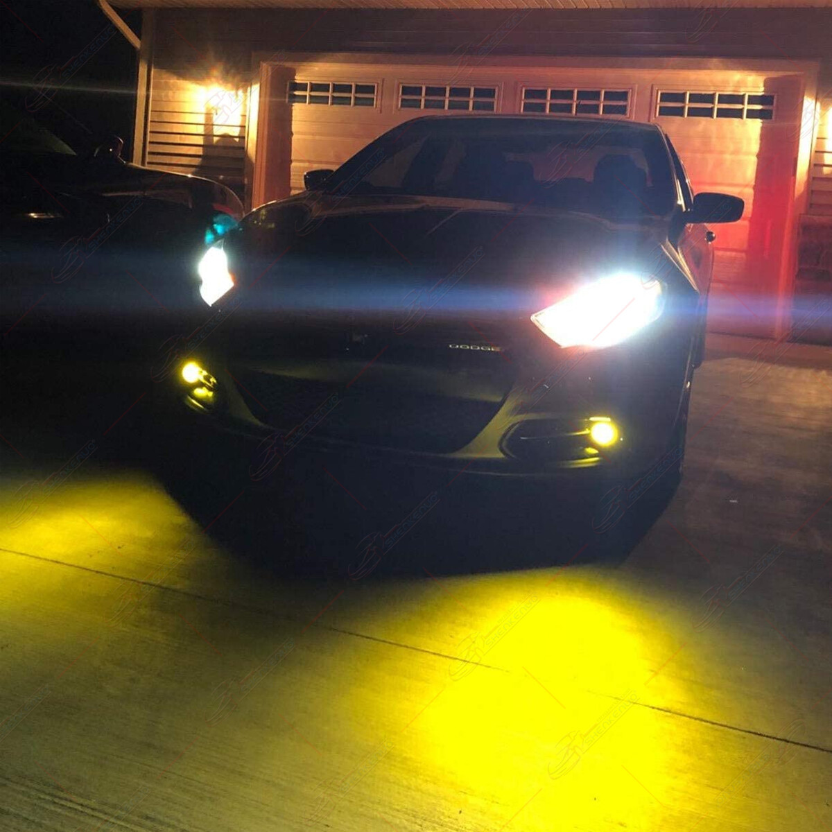 Super Bright Golden Yellow 16-SMD H11 H8 H9 LED Bulbs For DRL Driving Fog Lights