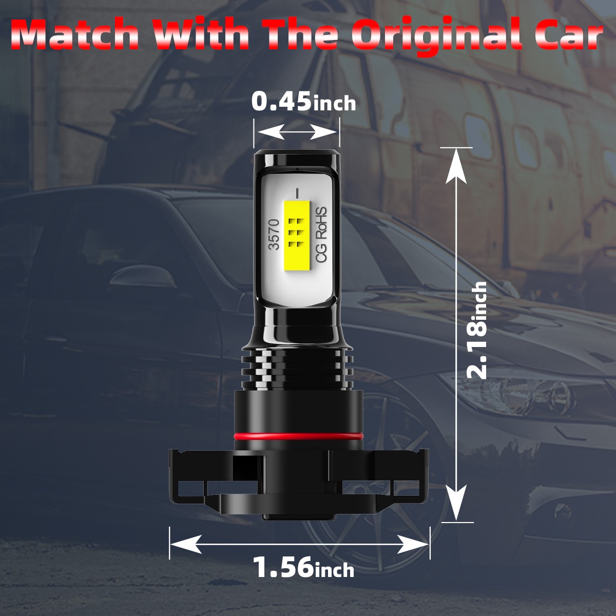 For GMC Sierra 1500 2014-2015 LED Headlight High/Low Fog Light Bulbs 6000k