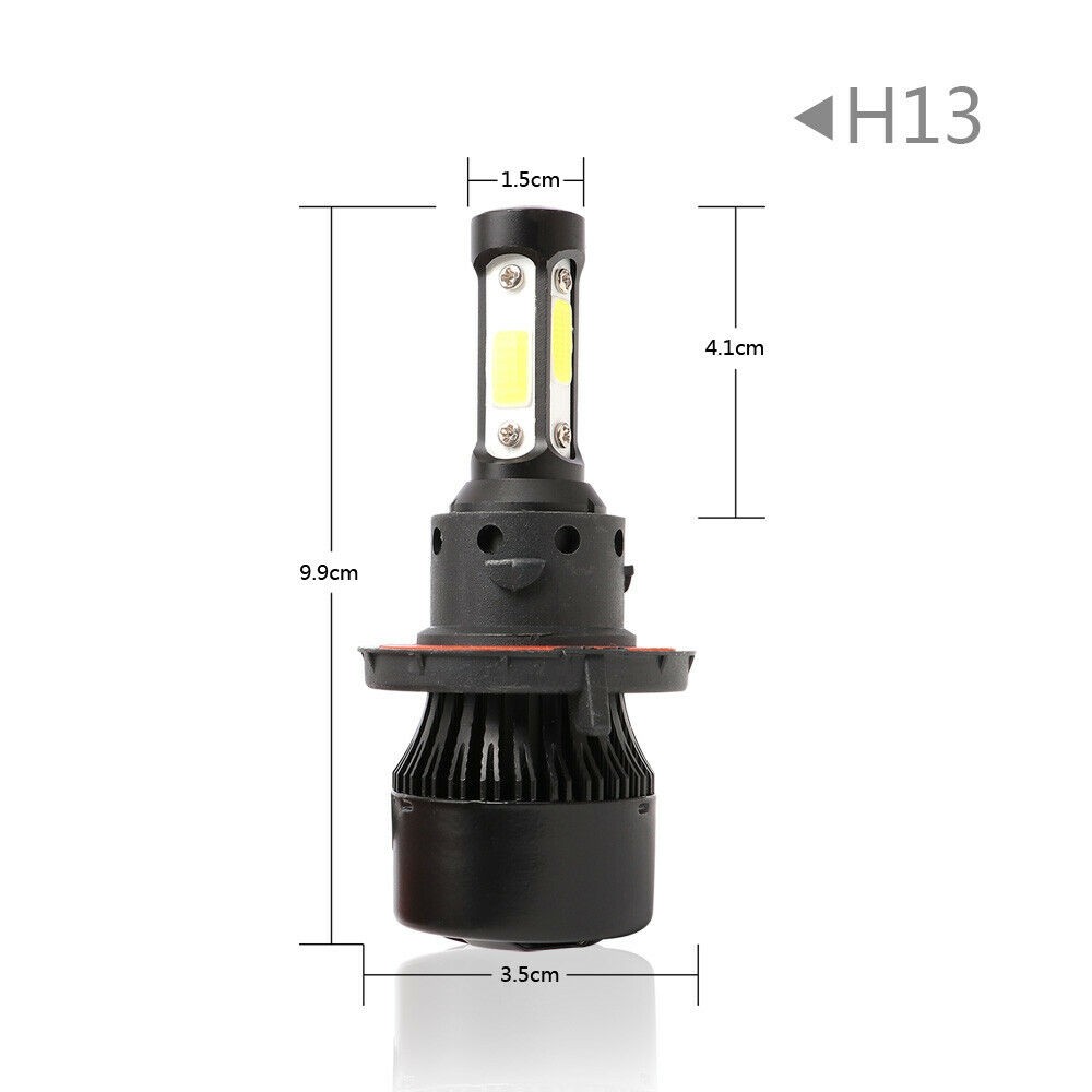 For 2006 2007 08 Dodge Ram 1500 2500 3500 4X 6500K LED Headlight+Fog Light Bulbs