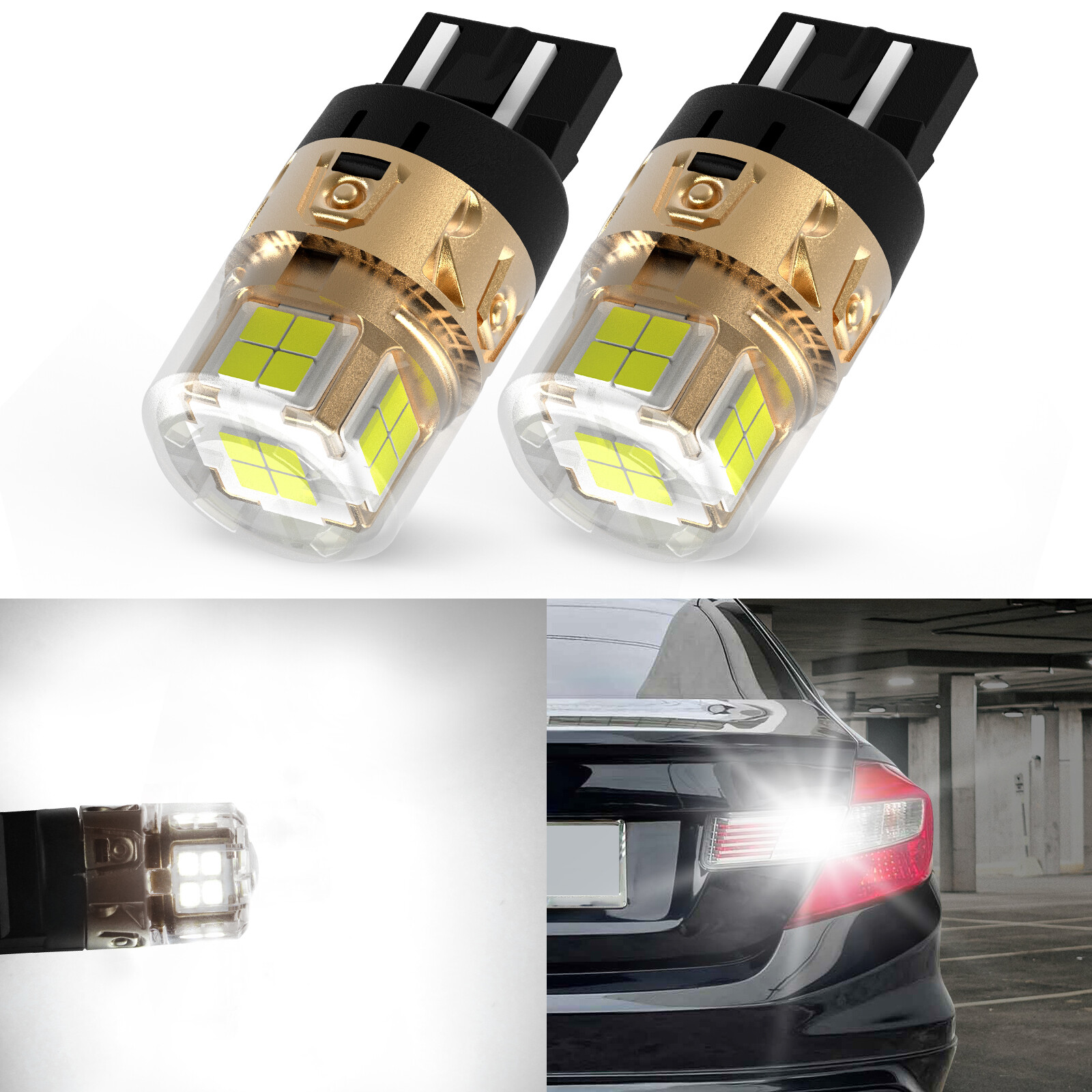 LASFIT T15 921 7443 Led Backup Front Turn Signal Light Bulb for Ram 1500 2025