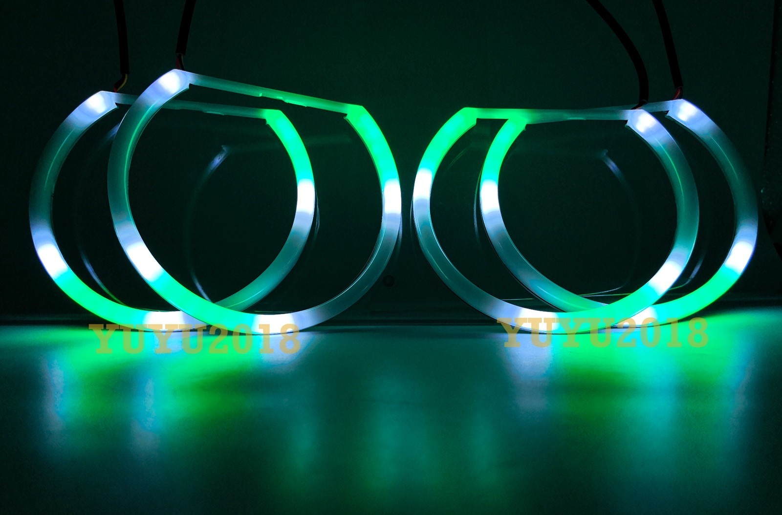 Dream color halo ring Flow series Chasing RGB LED Turn Signal Bluetooth DRL lamp
