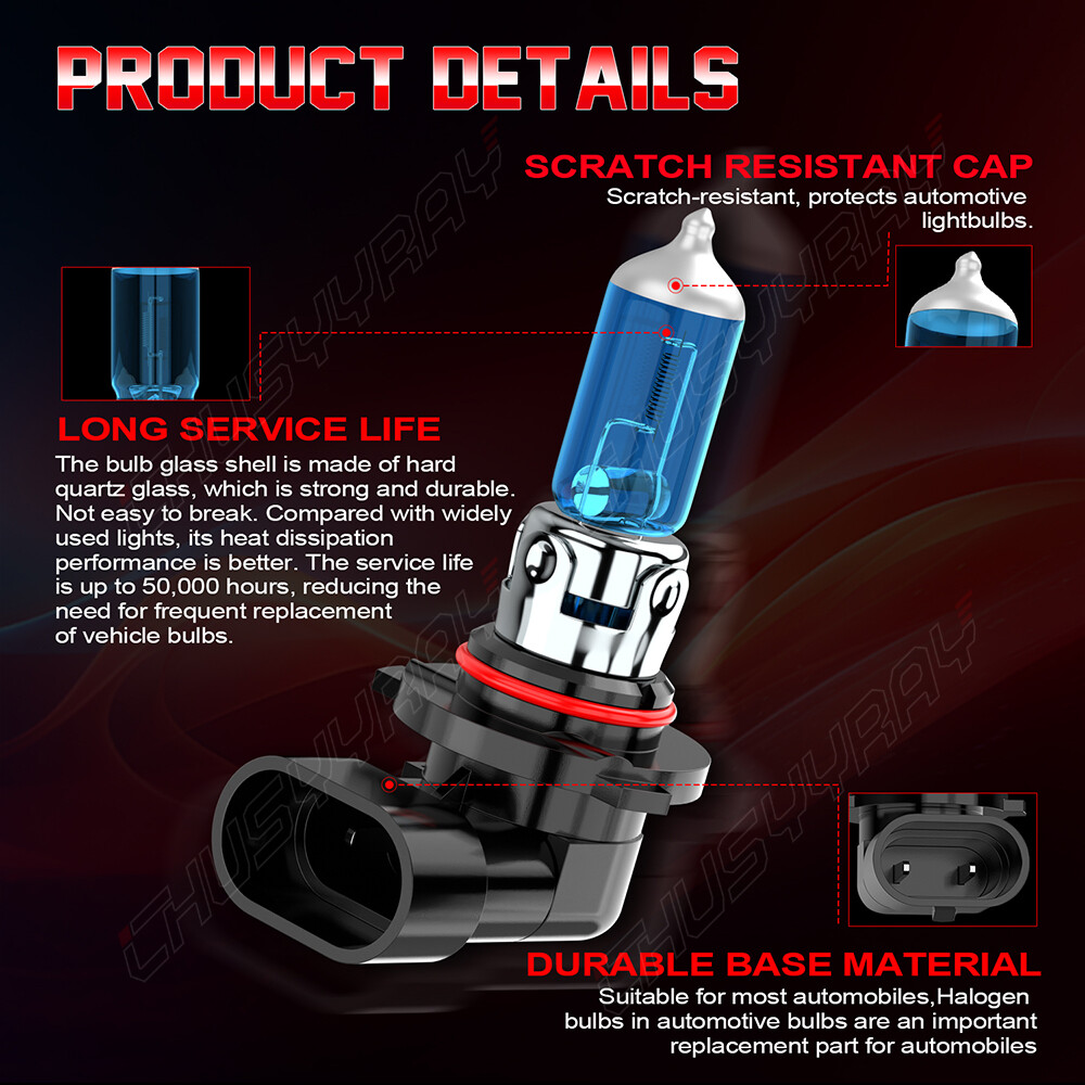 MINI 9005+H11 Combo Halogen Headlight Bulb Conversion Kit High Low Beam 5K White
