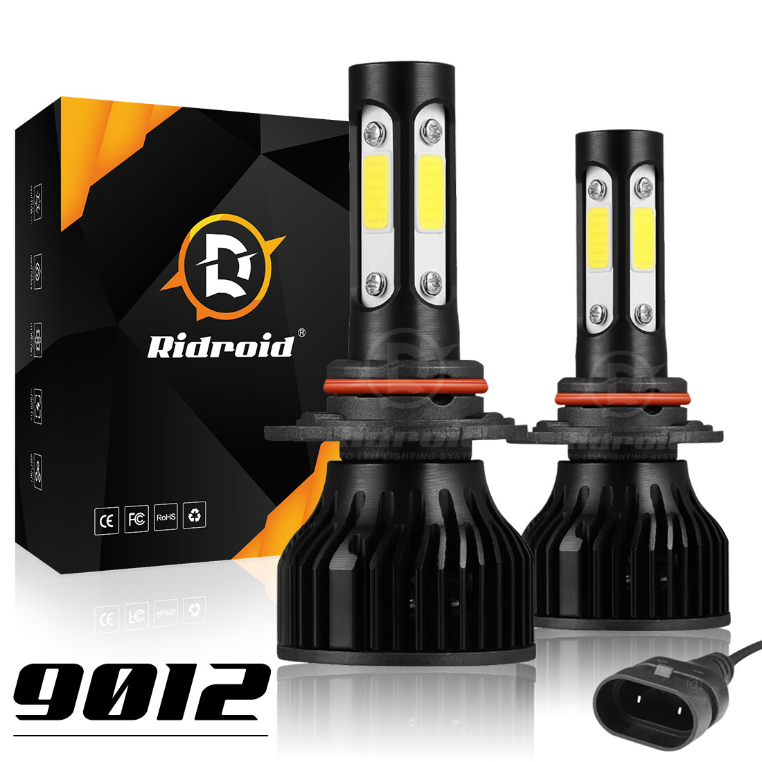 2x 9012 LED Headlight For Chrysler 200 300 2011-2015 Hi/Lo Beam 6000K White Bulb