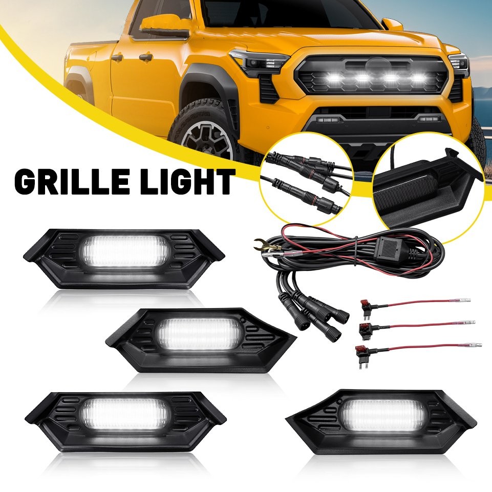 Amber/White LED Grill Light For 2024 2025 Toyota Tacoma TR D Sport / Off-Road US