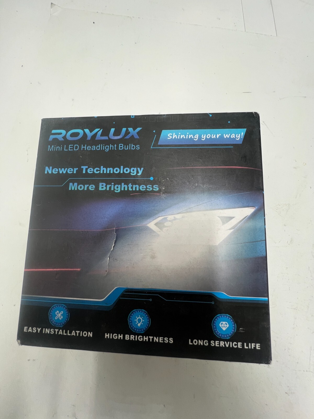 ROYLUX 9005 HB3 LED Bulb, 16000LM 400% Brightness Super Bright Fog Light